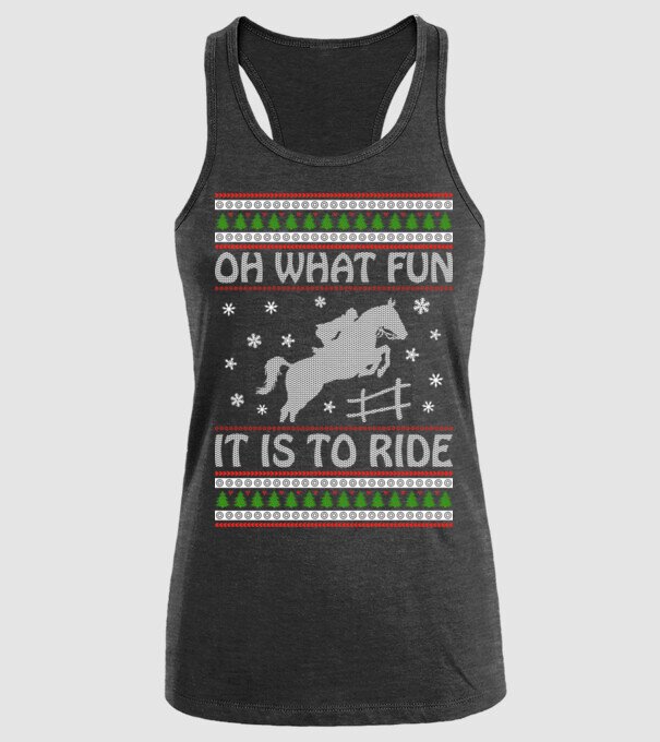 What Fun is to ride - Horse model negru pe tricou