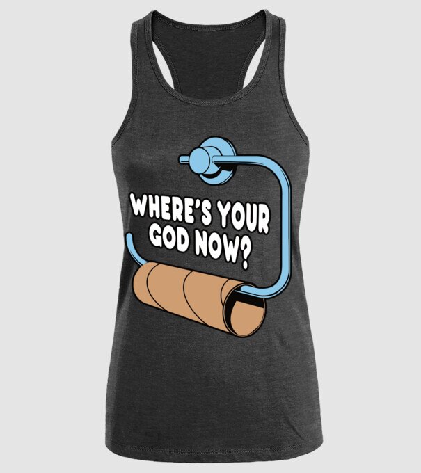 Where's your god now model negru pe tricou