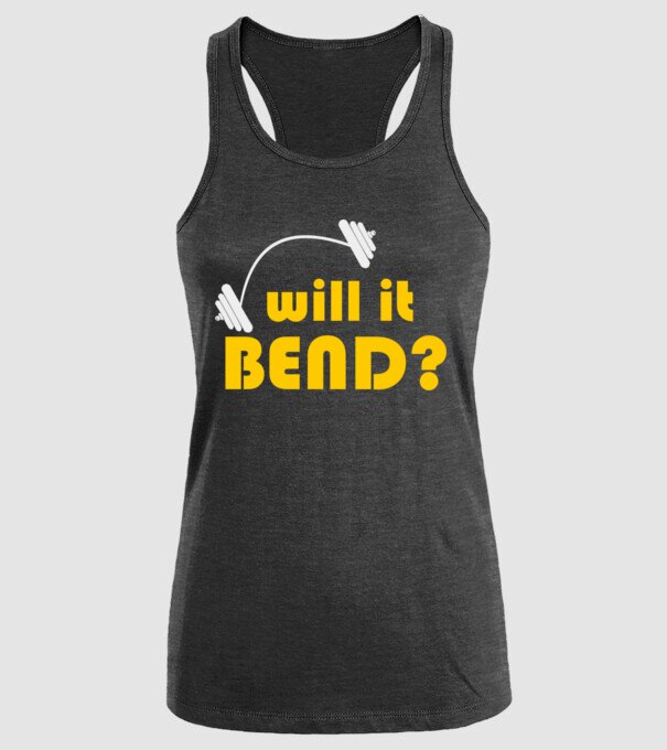 Will it bend model negru pe tricou