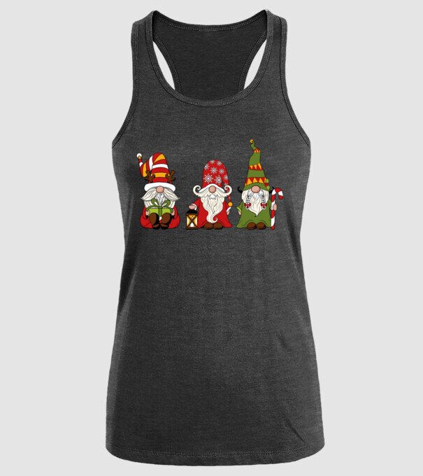 Xmas gnomes 2 model negru pe tricou