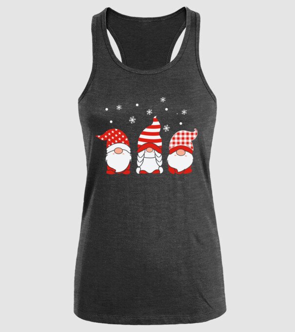 Xmas gnomes model negru pe tricou