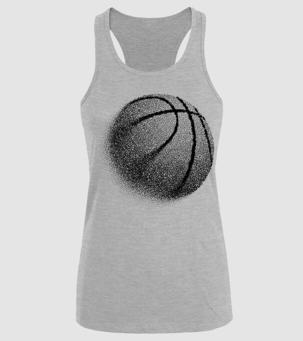 Basketball model gri pe tricou
