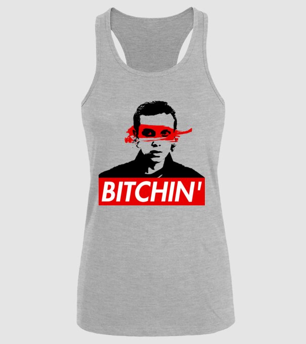 bitchin eleven model gri pe tricou