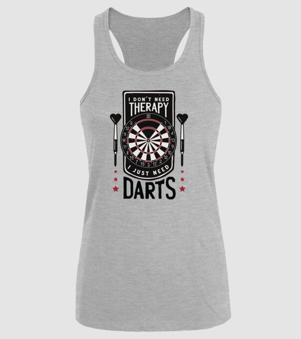 Darts Therapy model gri pe tricou