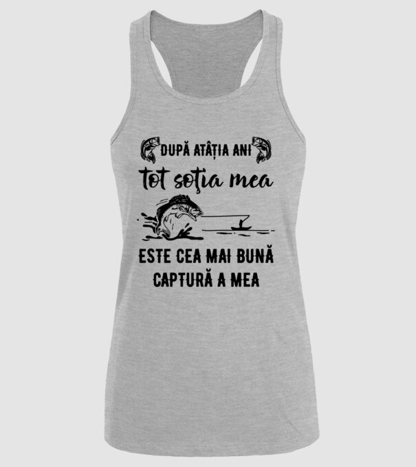după atâția ani, tot soția mea este cea mai bună captură a mea D9914124 model gri pe tricou
