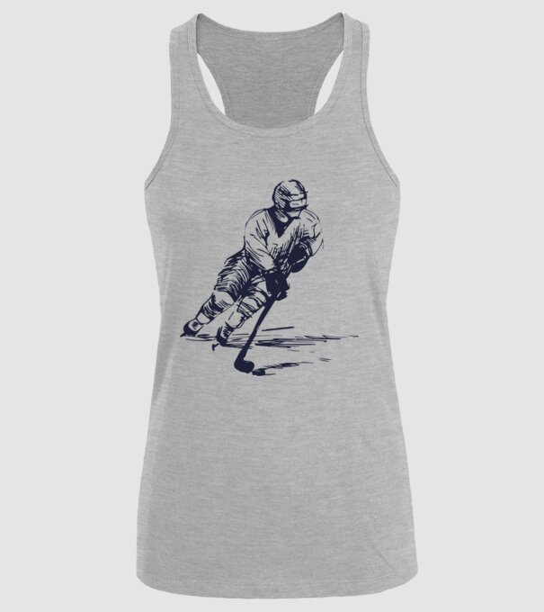 Hockey player model gri pe tricou
