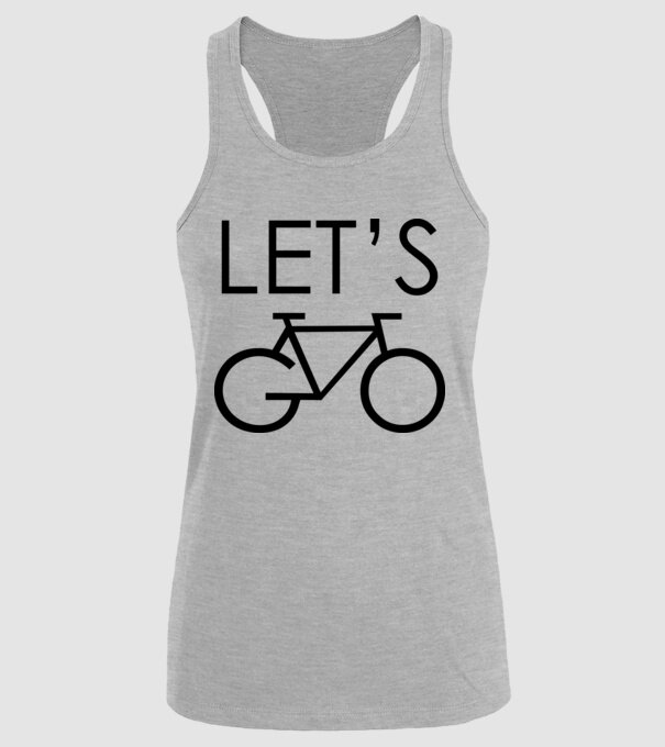 Let's go model gri pe tricou