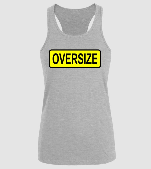 Oversize model gri pe tricou