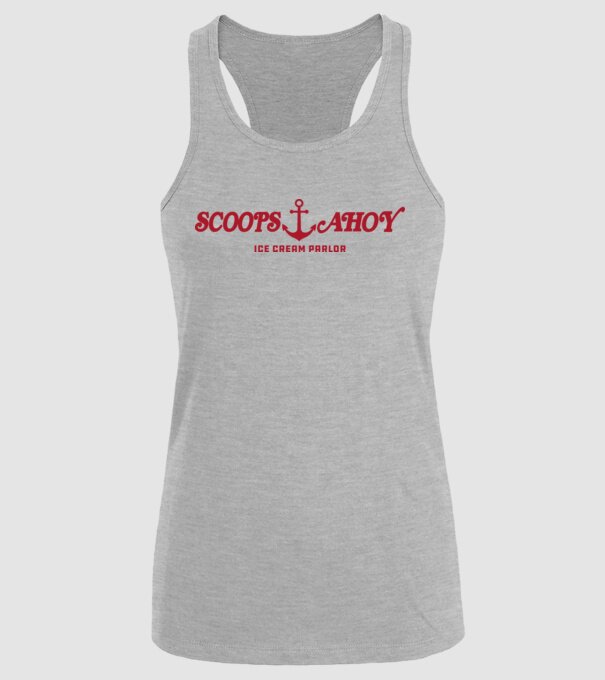 scoops and ahoy stranger things model gri pe tricou