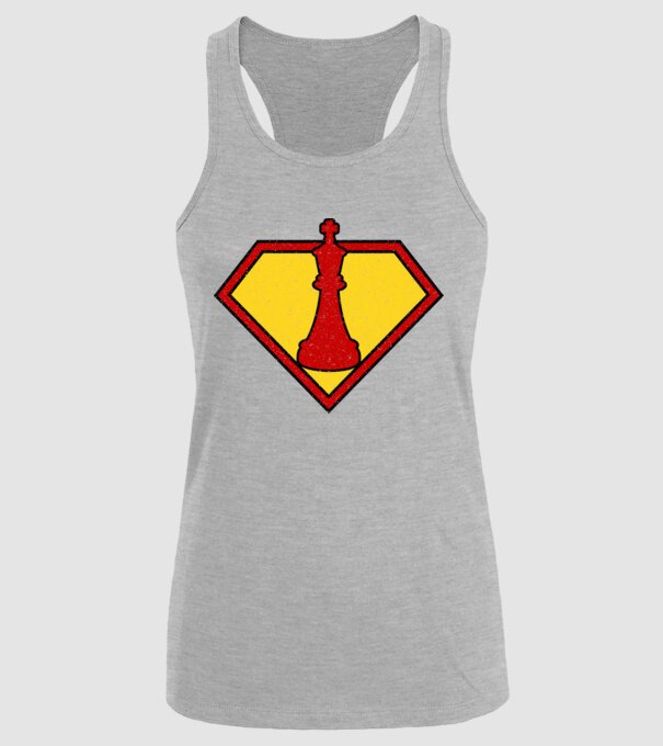 SuperChess rege model gri pe tricou