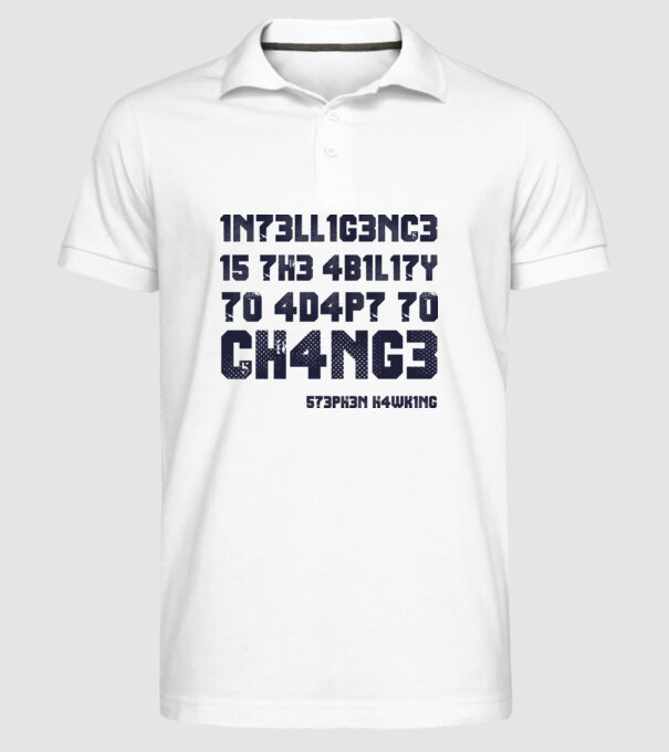 573PH3N H4WK1NG model alb pe tricou