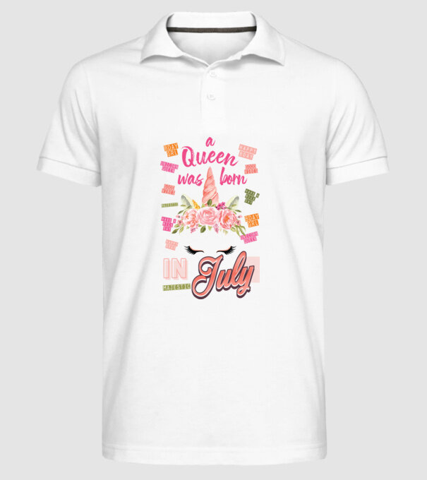 A queen was born in JÚLIUS model alb pe tricou