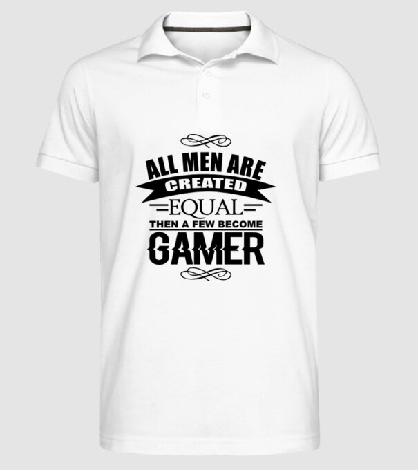 All men are created equal... model alb pe tricou