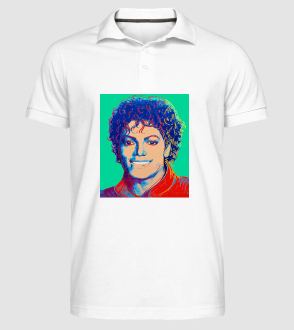 Micheal Jackson Art model alb pe tricou