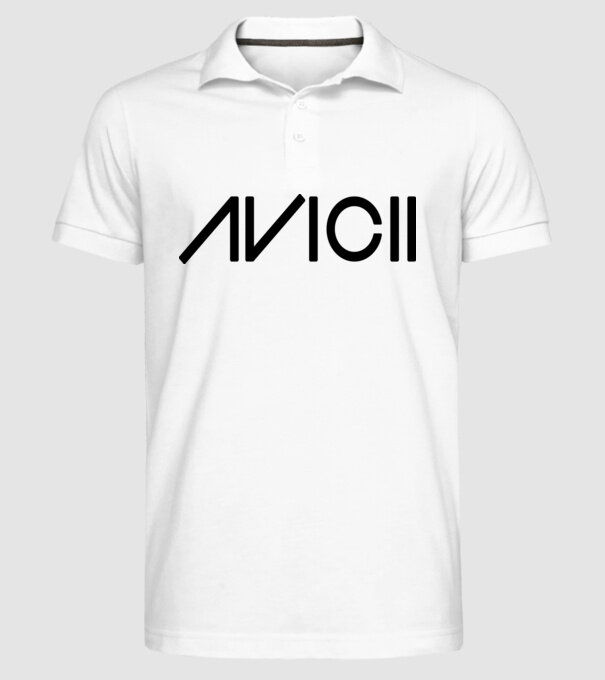 Avicii Logo model alb pe tricou