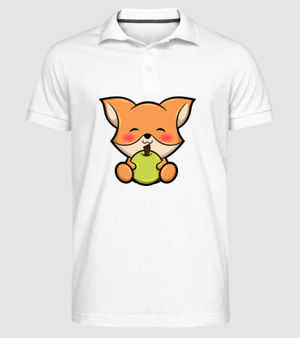 Baby Fox model alb pe tricou