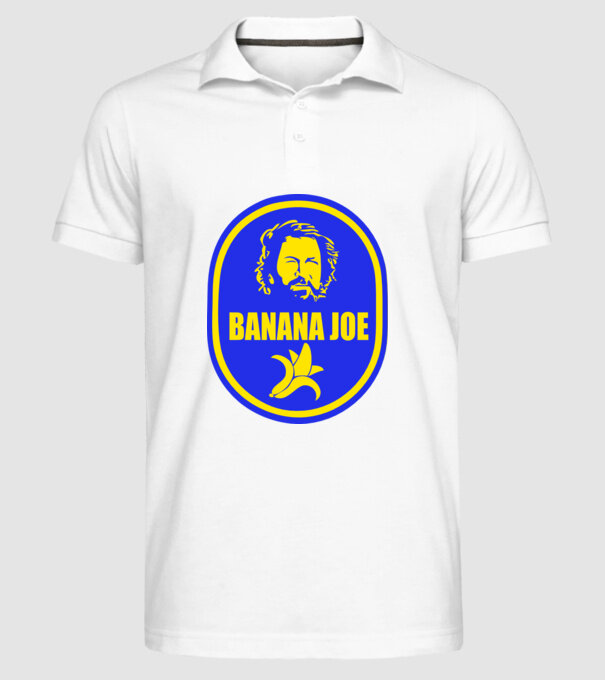 Banana Joe model alb pe tricou