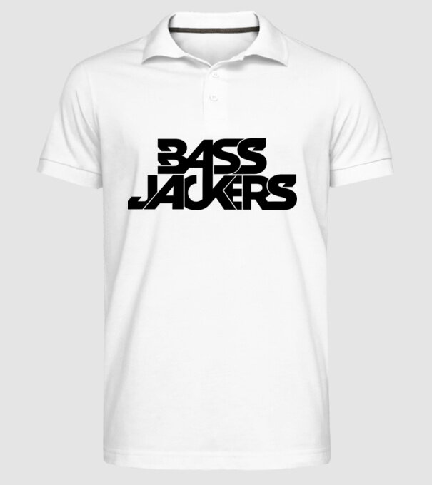 Bass Jackers model alb pe tricou