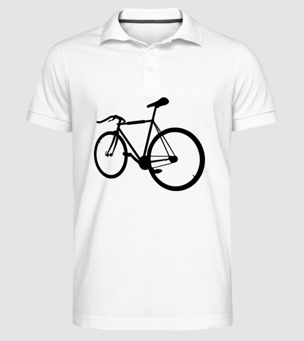 Bicicletă model alb pe tricou