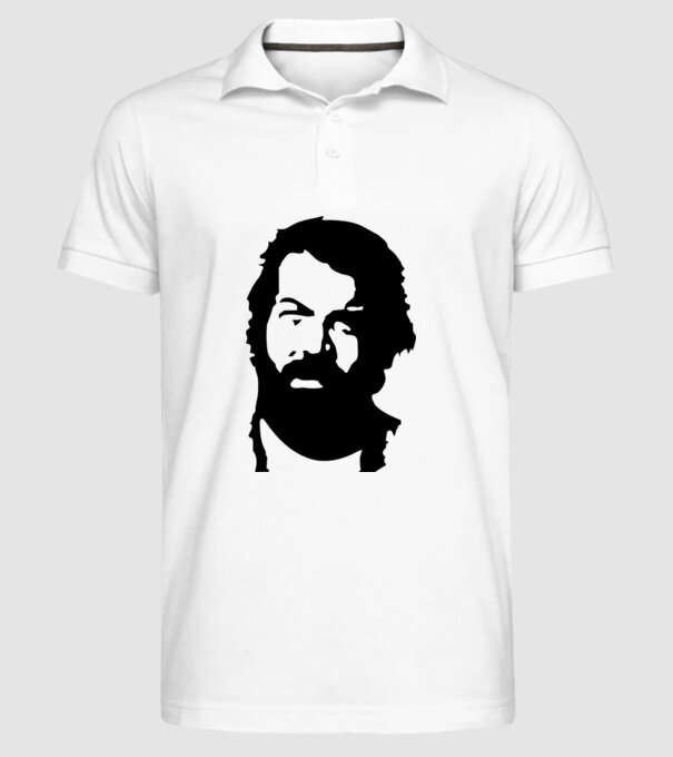 Bud Spencer model alb pe tricou