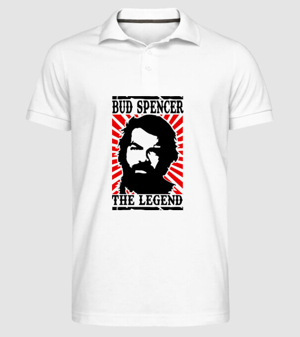 Bud Spencer Legend model alb pe tricou