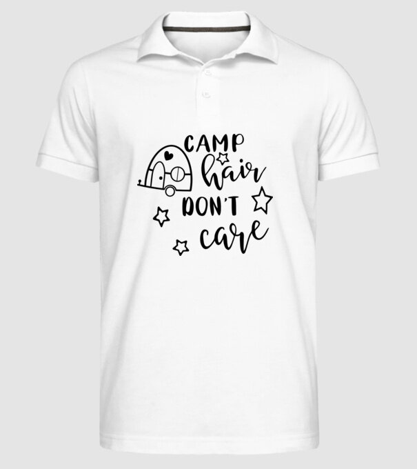 Camp hair trailer model alb pe tricou