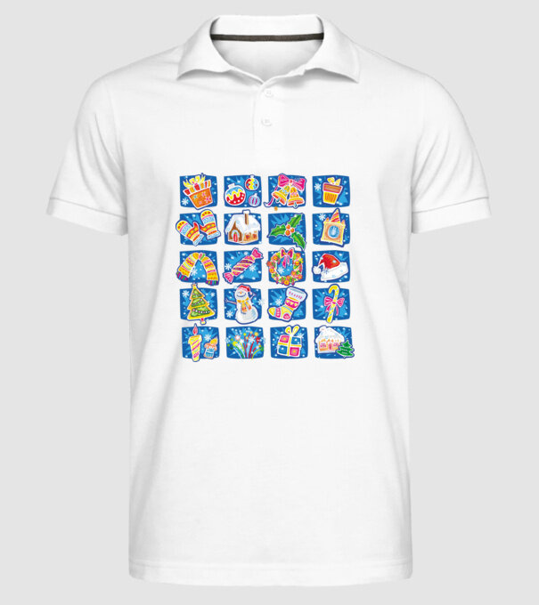 Christmas mix 2 model alb pe tricou