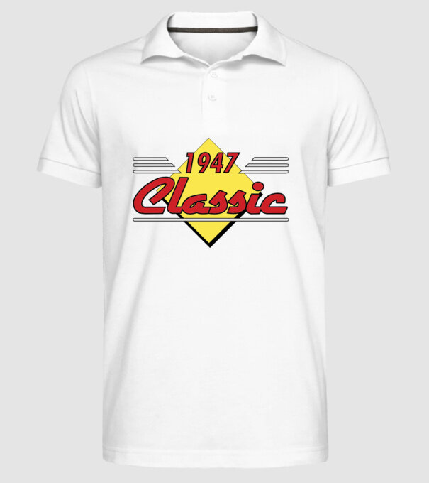 Classic - 1947 model alb pe tricou