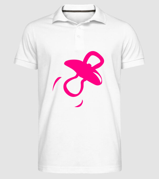 Suzetă model alb pe tricou
