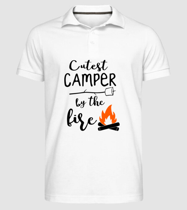 Cutest camper model alb pe tricou