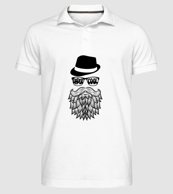 Daddy Cool model alb pe tricou