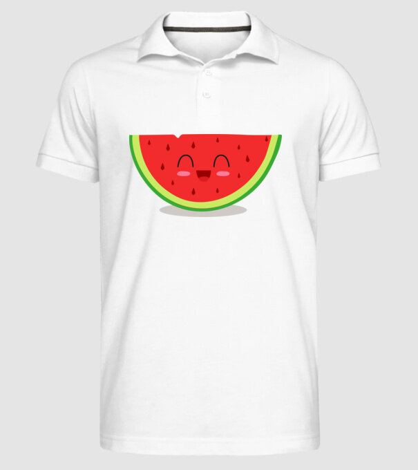 Pepene model alb pe tricou