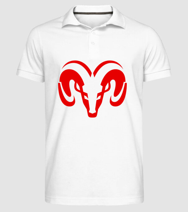 Dodge 1 model alb pe tricou