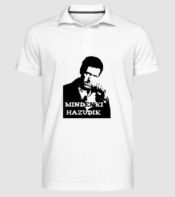 dr. house model alb pe tricou