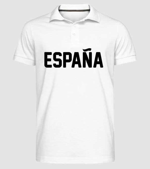 Espana model alb pe tricou