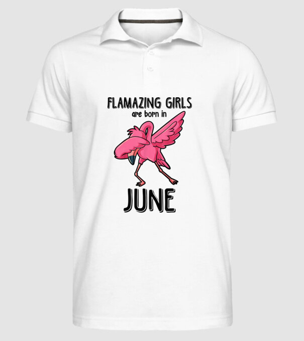 Flamazing girls are born in june black model alb pe tricou