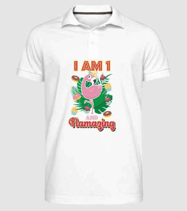 FLAMAZING Birthday 1 Years old model alb pe tricou