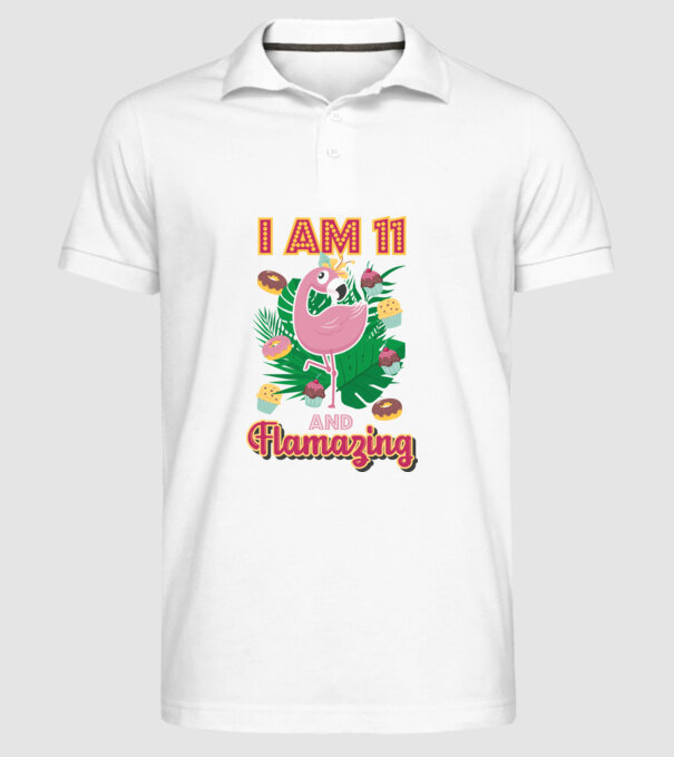 FLAMAZING Birthday 11 Years old model alb pe tricou