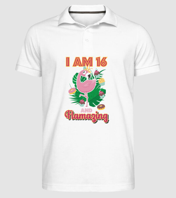 FLAMAZING Birthday 16 Years old model alb pe tricou