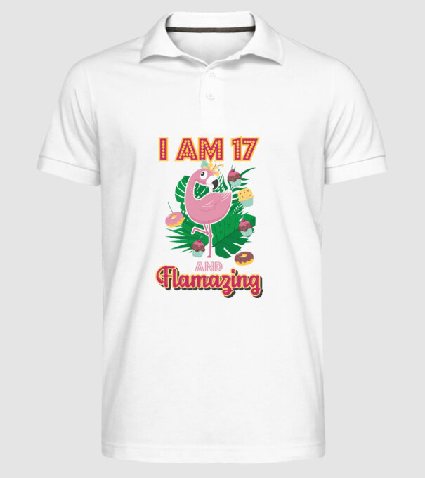 FLAMAZING Birthday 17 Years old model alb pe tricou