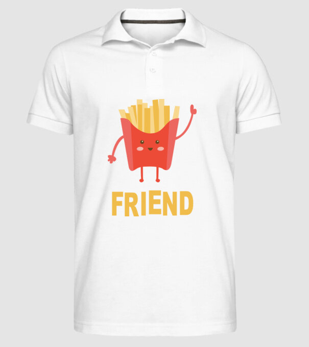 Friends cartofi model alb pe tricou