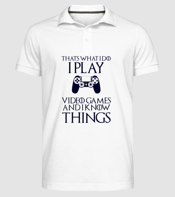 Gaming of Thrones model alb pe tricou