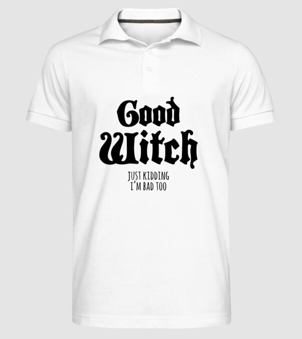 Good Witch tricou cuplu model alb pe tricou