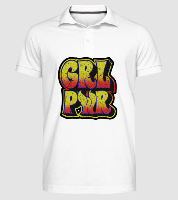 Girl power model alb pe tricou