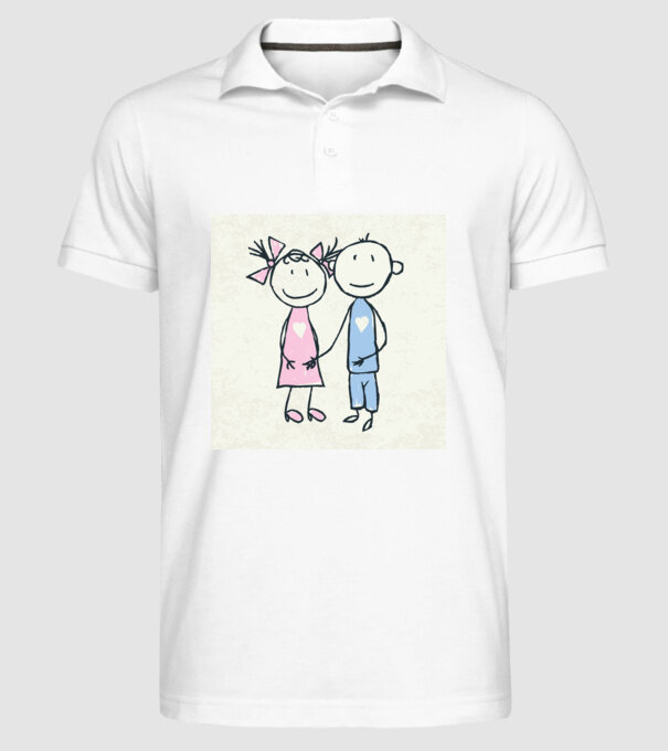 dragoste de copii model alb pe tricou