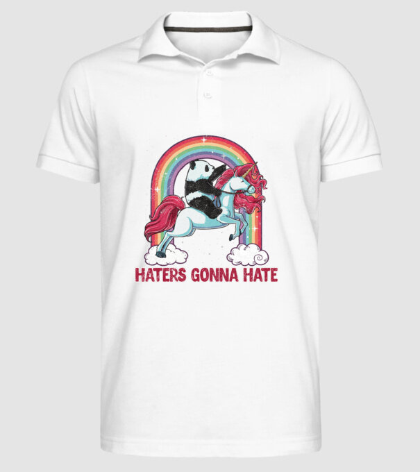 HATERS GONNA HATE model alb pe tricou