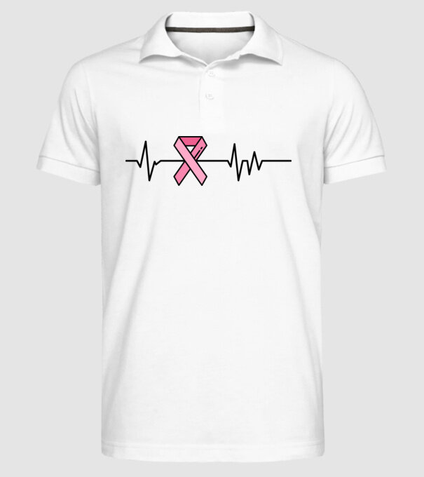 Heartbeat faith model alb pe tricou