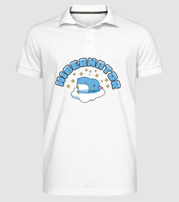 Hibernator model alb pe tricou