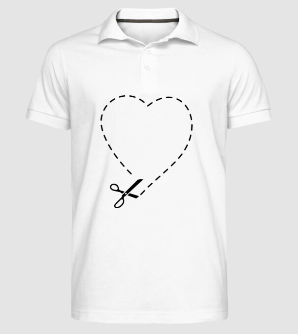 How to cut a Heart model alb pe tricou