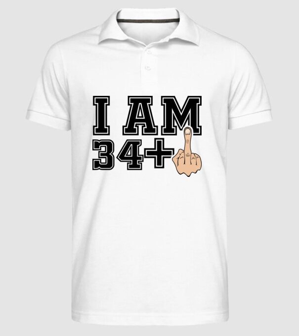 Funny Birthday I am 35 model alb pe tricou